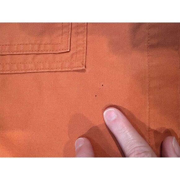 Savane Men's Cargo Shorts Orange Size 42 Multi-Pocket Casual Summer - Picture 9 of 11